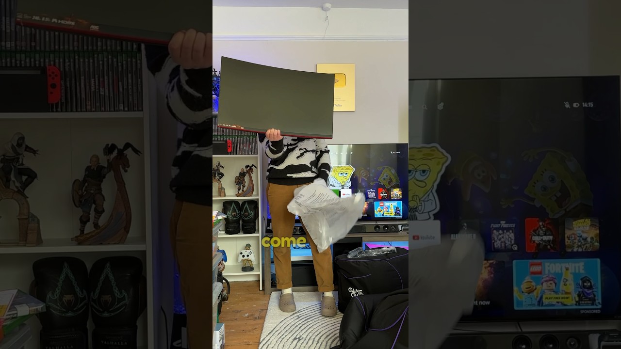 Console & TV over monitor and desk gaming #gaming