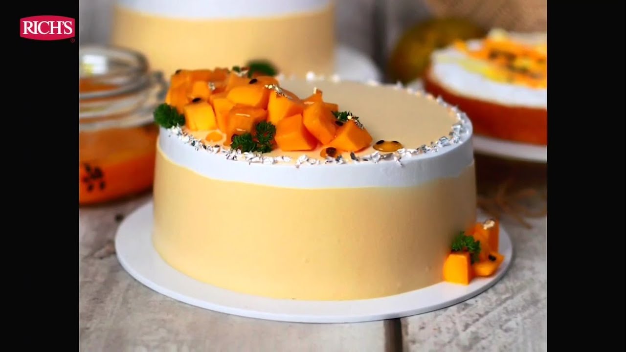 Mango Passion Fruit Cake - Mango Special Cake Recipe