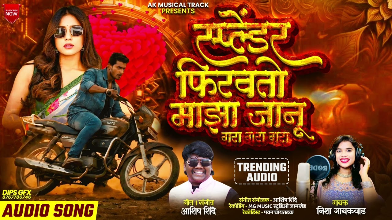 स्प्लेंडर फिरवतोय माझा जानू गरा गरा गरा....!! Splendar Firavtoy Maza janu#ashish_shinde#kk_banjo 