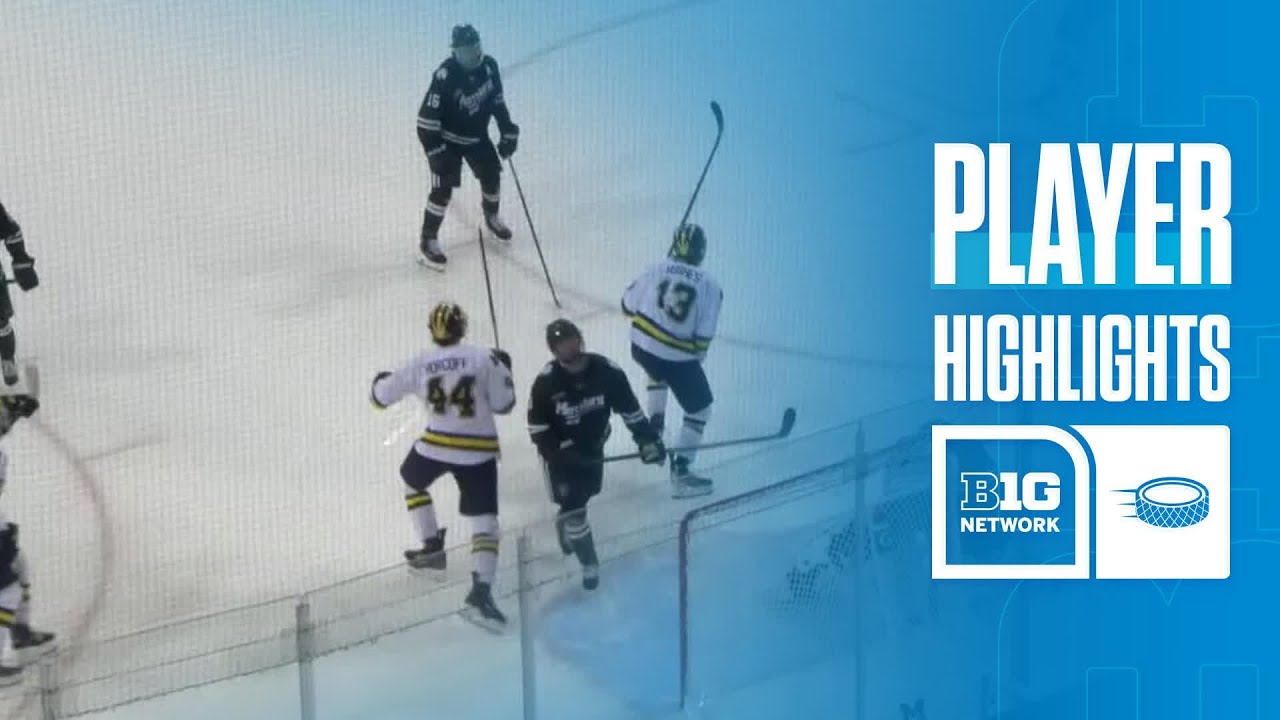 Michael Hage Highlights vs. Mercyhurst | Michigan Hockey | 10/03/2025