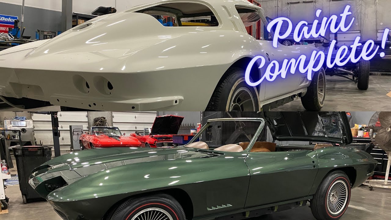 Two INCREDIBLE Corvette Paint Jobs Complete! Classic Car Hot Rod Restoration Shop