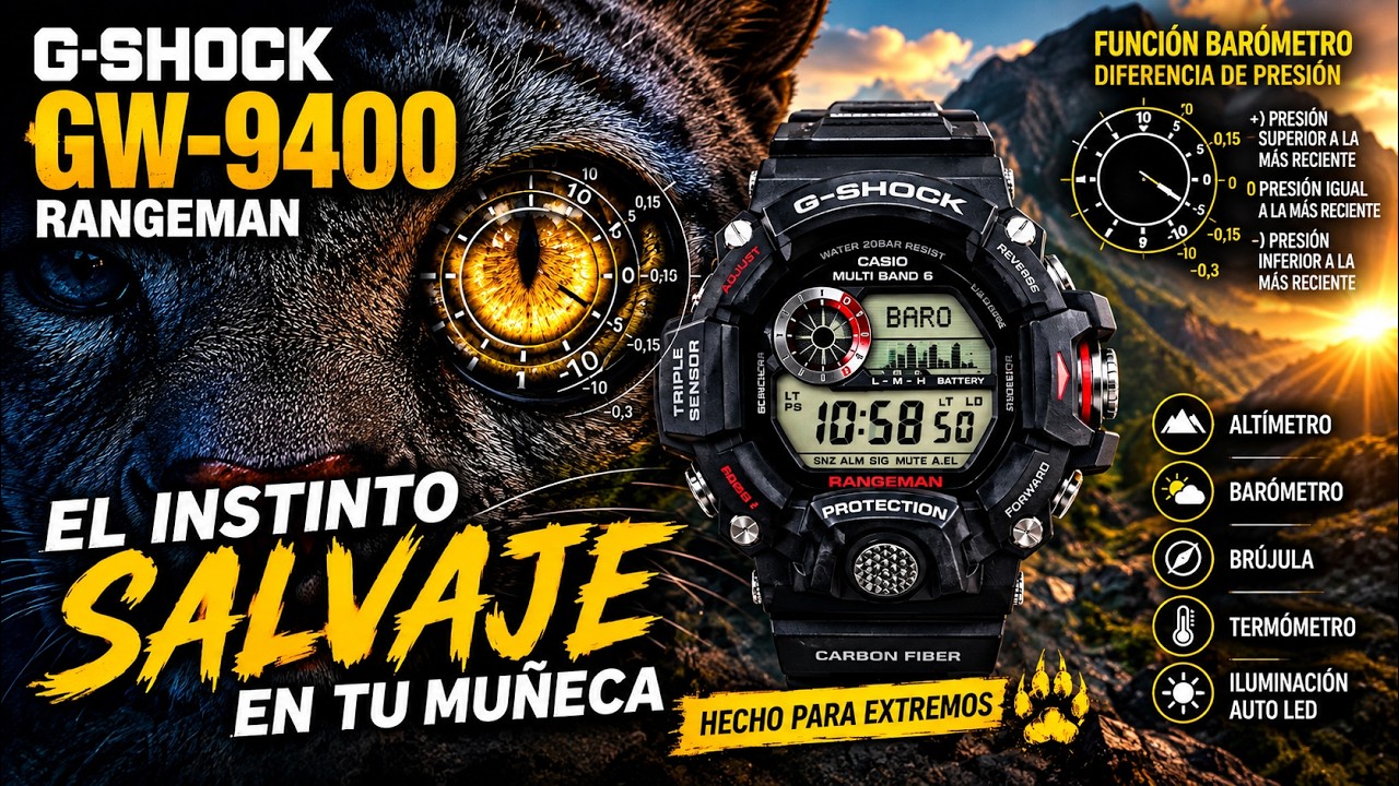 G-SHOCK🐈GW-9400👁️GUIA DEL OJO👁️ 