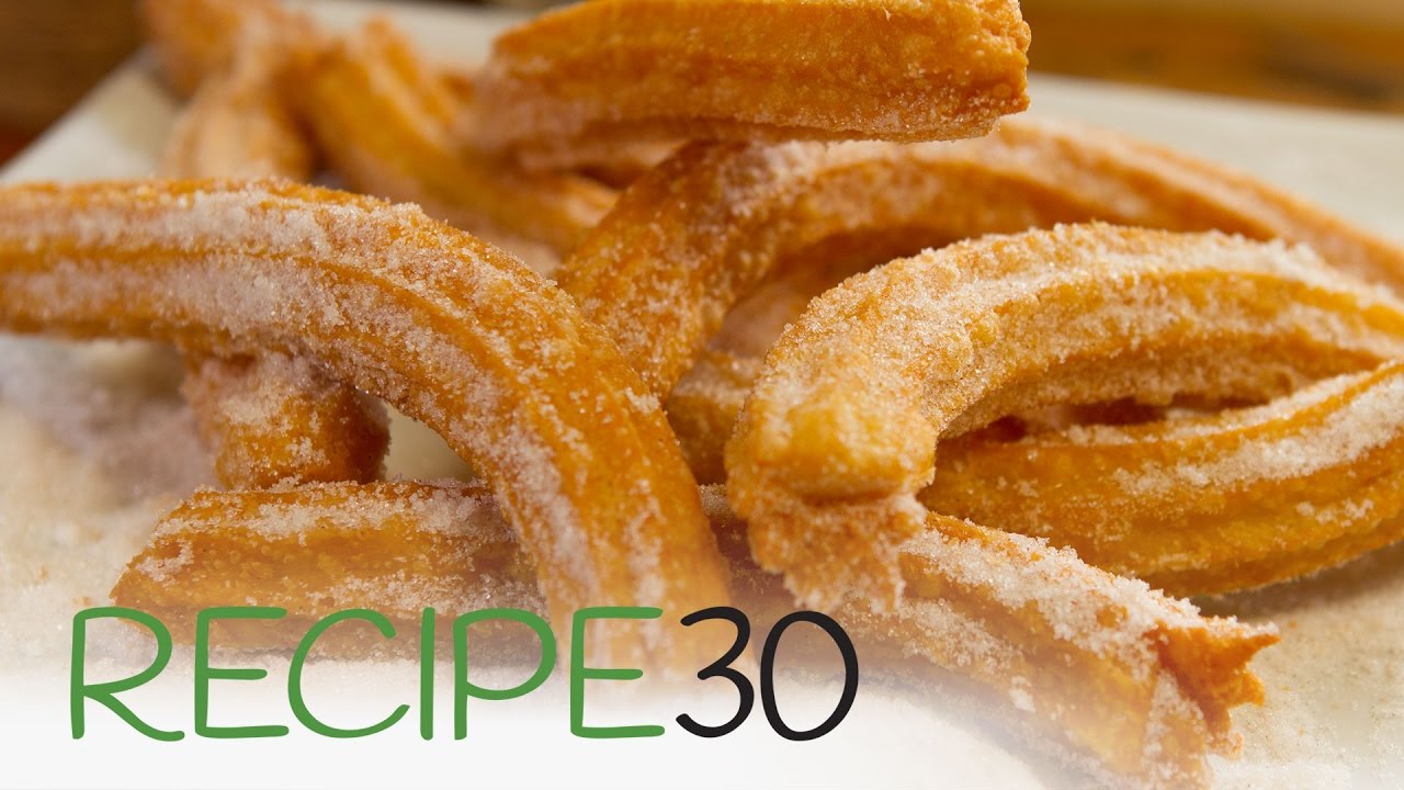 Churros with chocolate sauce - So easy kids can make it