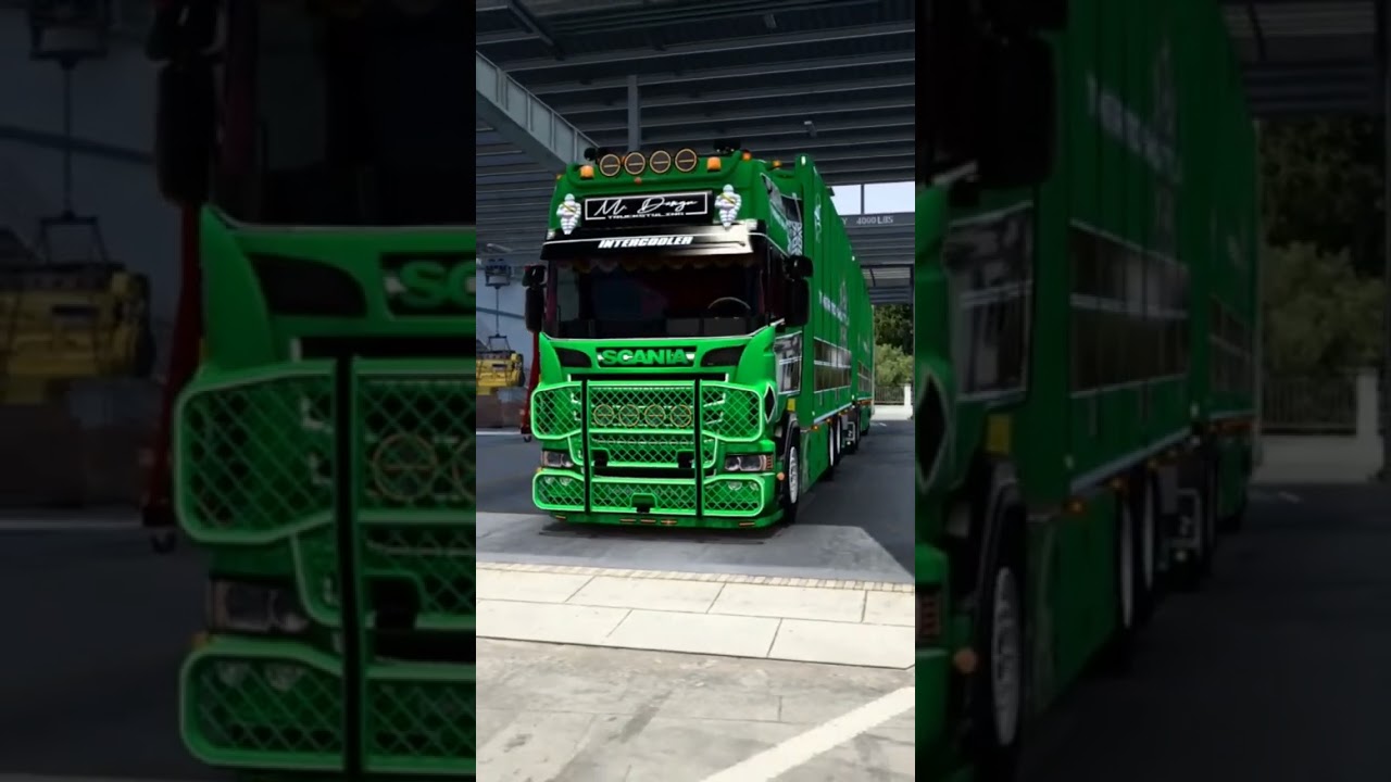 SCANIA R730 OPEN PIPE. EKERI TANDEM. CUSTOM SKIN. TRUCKSHOW 