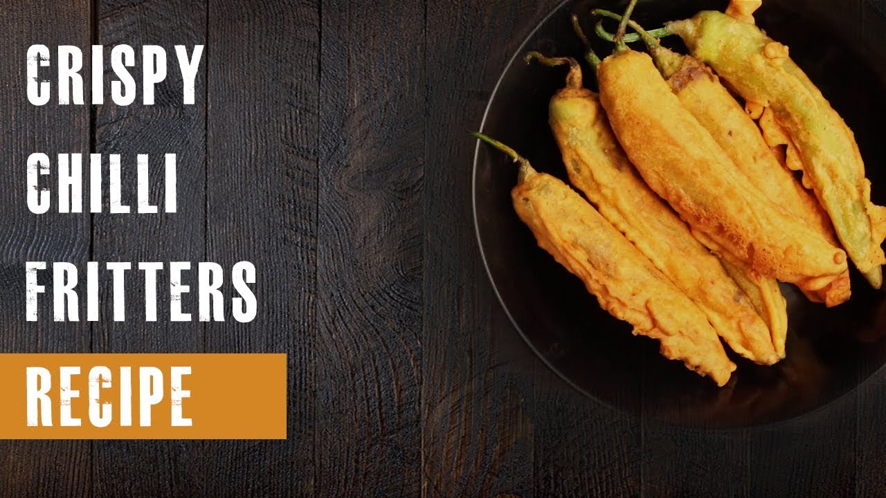 Crispy Chilli Fritters Recipe | Mirch Pakora | Green Chili Fritters | Indian Snack Recipe |