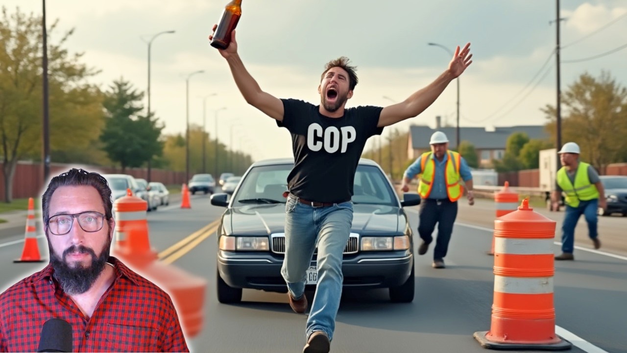 Road Workers Assaulted by Drunk Driving Cop, then THEY were Arrested 10 days later