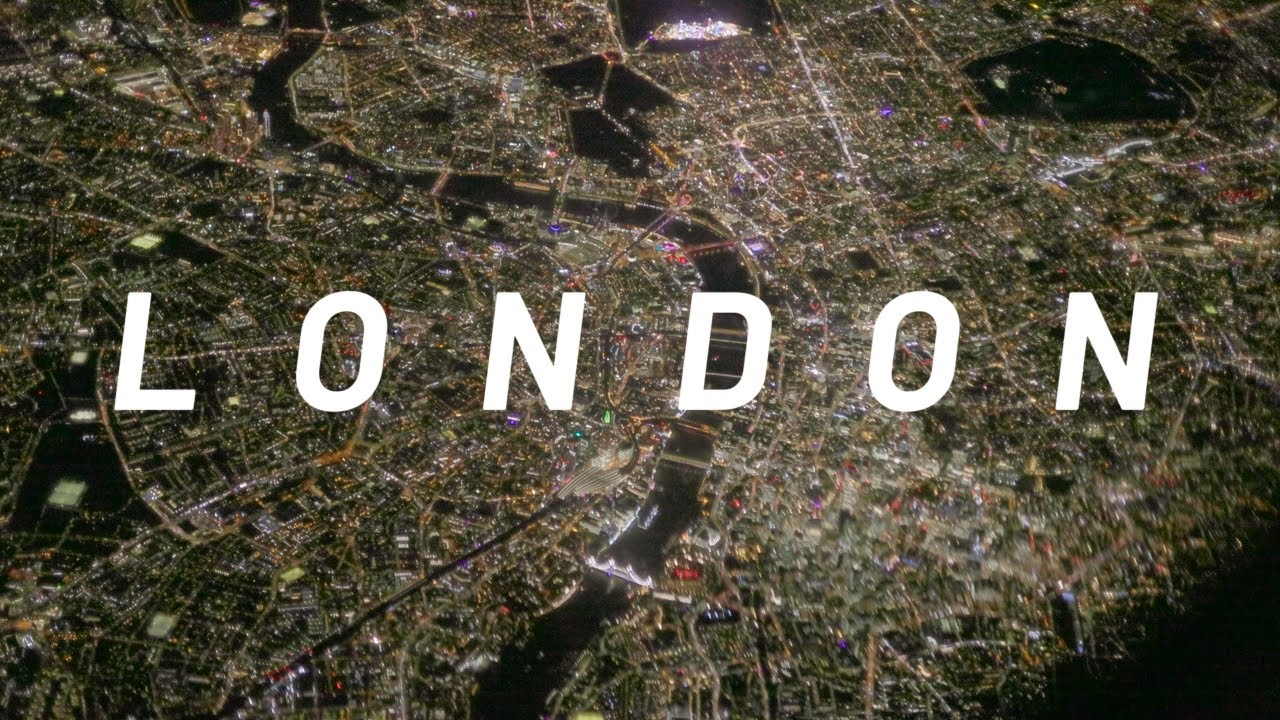 Nighttime Flight Over London - Stunning Aerial Views