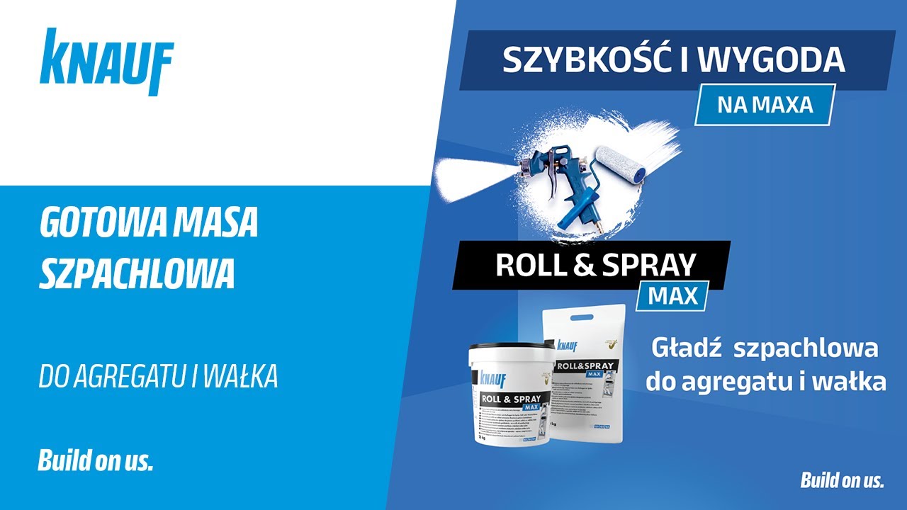 Gotowa gładź maszynowa KNAUF ROLL & SPRAY MAX | Knauf