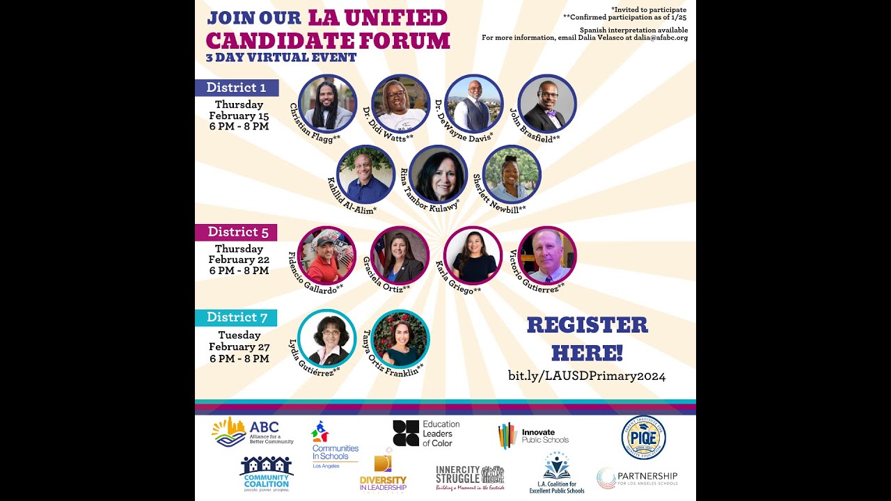 2024 LAUSD Board Candidate Forum: District 7