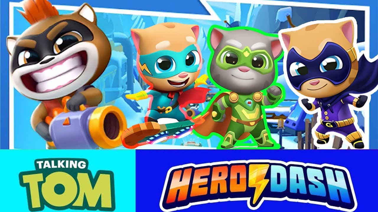 PLAY GAME! THREE 🎮🏃💨 Talking Tom Hero Dash|Gameplay - All Super Hero Fight The Evil Enemy