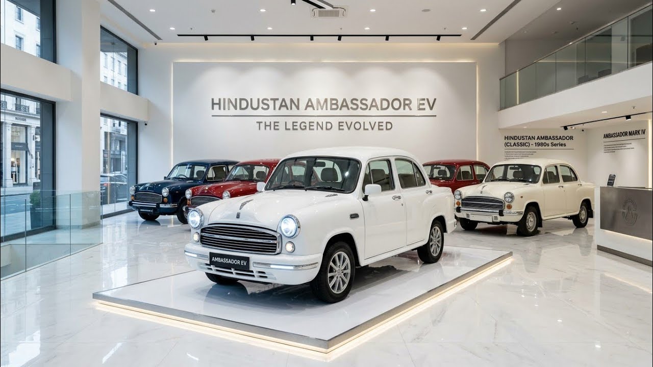Hindustan Ambassador EV 2026 Officially launched! India's Legendary Car Returns as an Electric Sedan