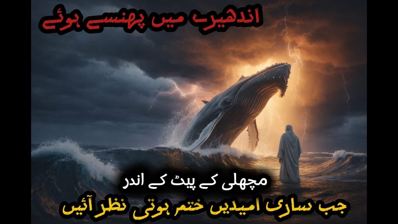 مچھلی کے پیٹ میں قید | حضرت یونسؑ کی توبہ اور اللہ کی رحمت