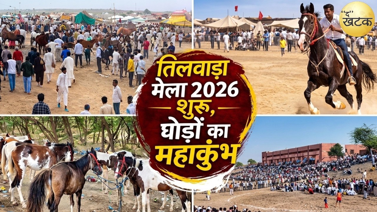 रेगिस्तान में धड़क रहा है घोड़ों का महाकुंभ! तिलवाड़ा मेला 2026 शुरू, लाखों की सौदेबाजी और मारवाड़ी