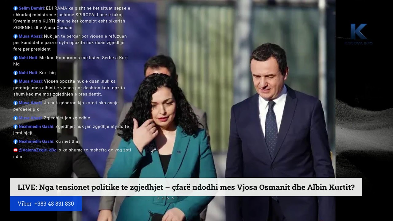 LIVE: Nga tensionet politike te zgjedhjet – çfarë ndodhi mes Vjosa Osmanit dhe Albin Kurtit?