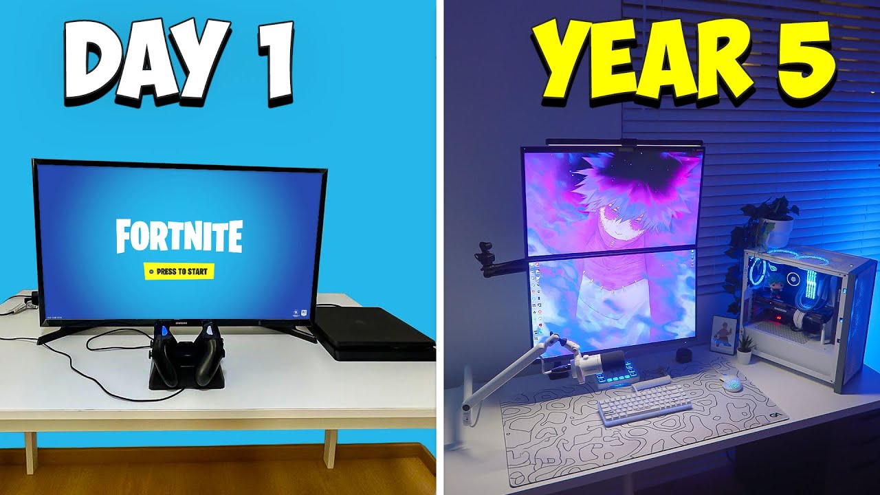 5 Year Gaming Setup Progression...