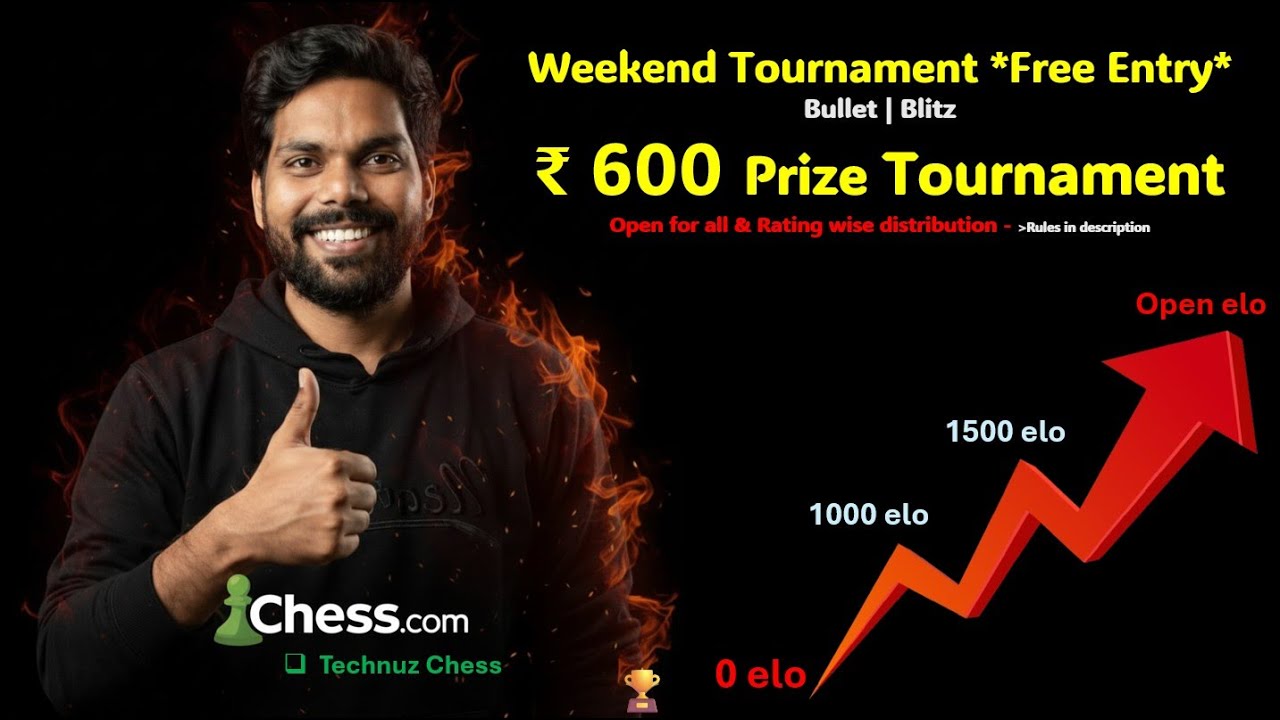 🏆 ₹600 Prize | Week Titled | Free Entry + Member Bonus ♟️Chess.com 