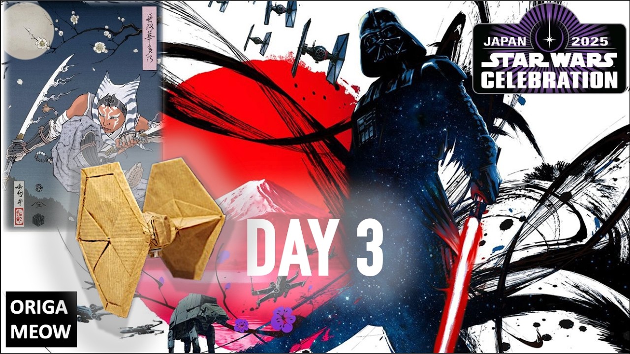 STAR WARS CELEBRATION JAPAN 2025: DAY 3 | An Origami TIE Fighter discovers a Secret Droid Race!