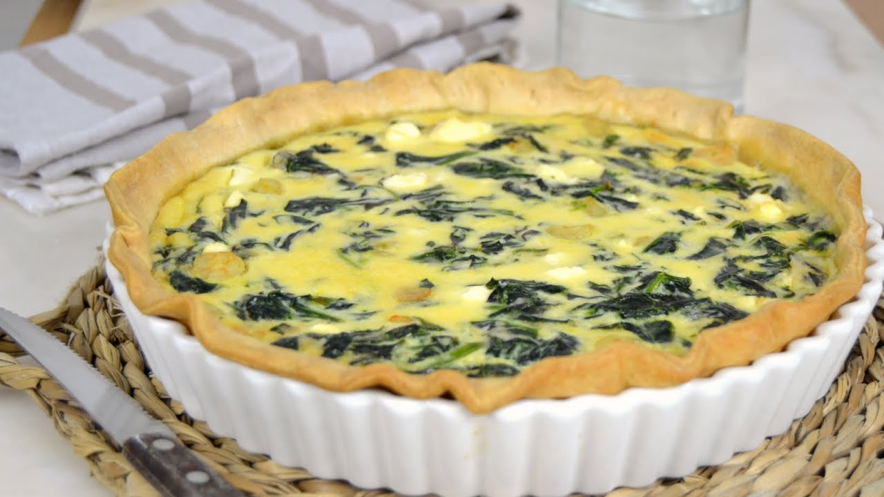 Quiche de espinacas y gambas ¡Fácil y deliciosa!