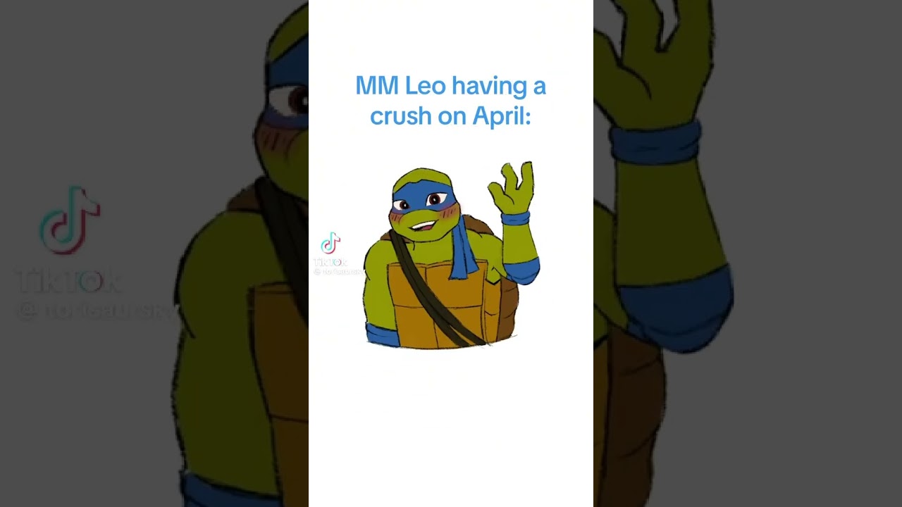 #tmntmutantmayhem Leo X April 💙💛