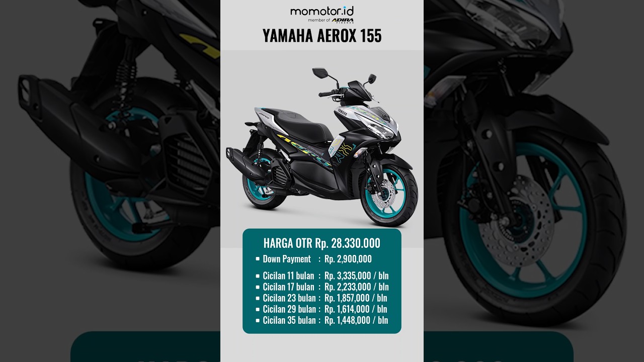Harga Yamaha Aerox 155 Hijau tahun 2025 - Update Harga Yamaha Aerox 2025