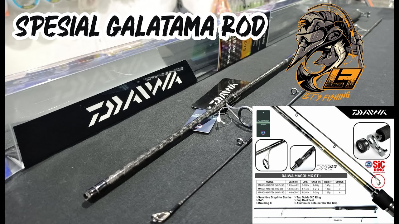 Joran Galatama Terbaik Daiwa MAGOI MX - GT | Ujung Cincin Fuji SIC Terbaik