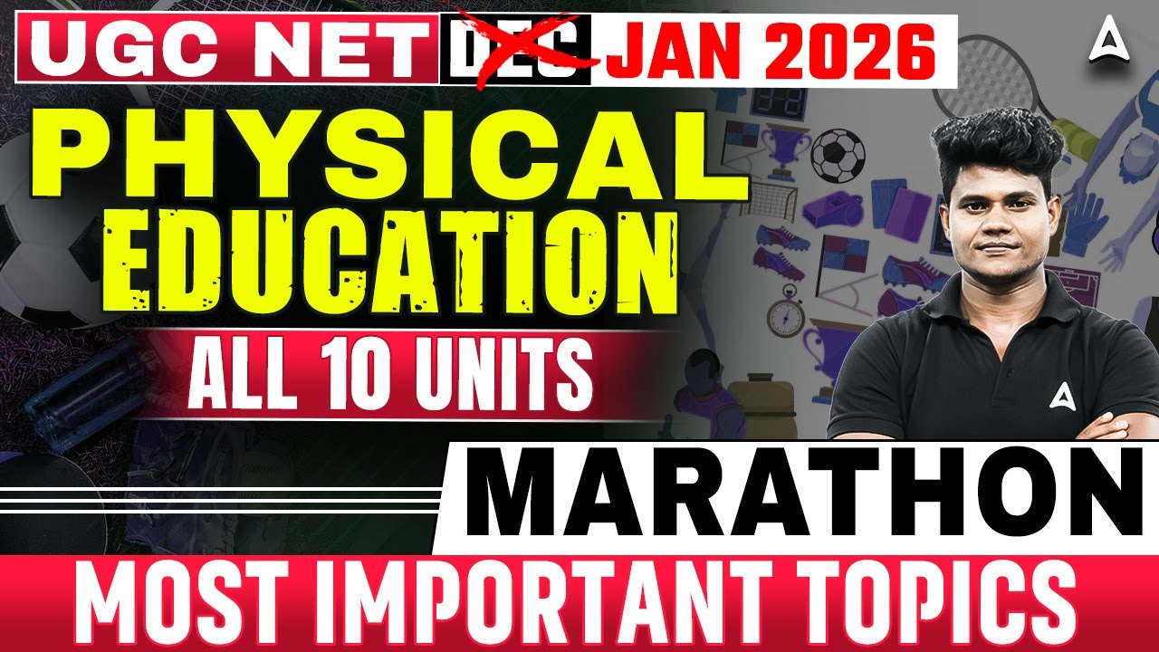 UGC NET Physical Education Marathon Class | UGC NET Physical Education Most Important Questions