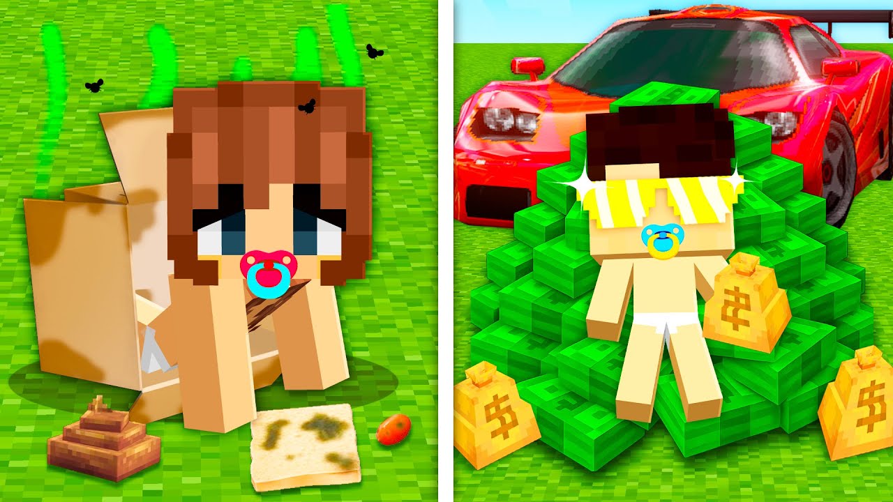 MARCELO e DUDA viraram BEB&Ecirc;S no Minecraft