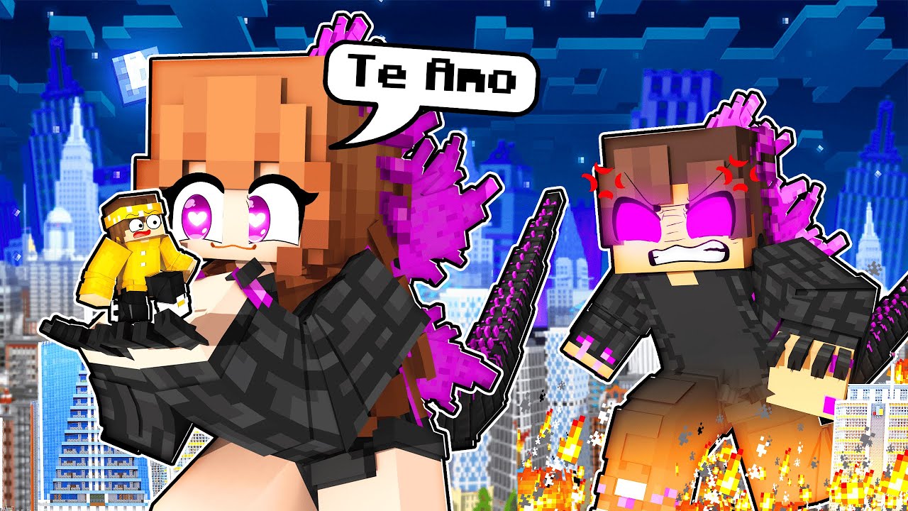 ALEX MONTE ROUBOU A NAMORADA DO GODZILLA no Minecraft