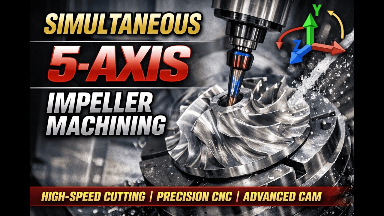 Simultaneous 5-Axis Impeller Machining | High-Speed CNC Precision Manufacturing