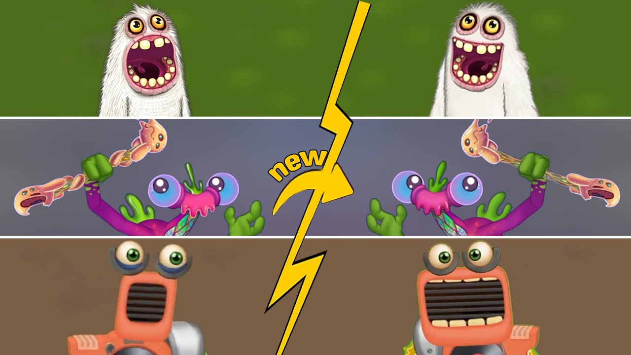 Old vs New Monsters All Time (My Singing Monsters)