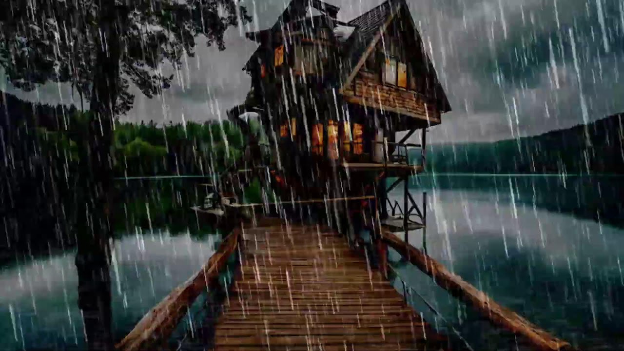 A Place to Disappear 🌊 Healing Piano & Lake Rain (Anxiety Relief)