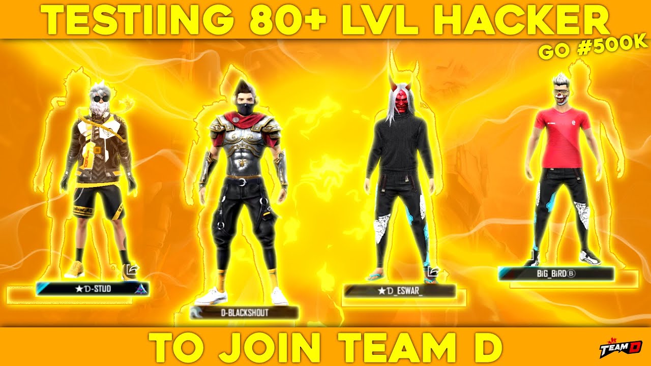 Testing India&rsquo;s Highest Level Player To Join Team D| 90 Lvl Player Can Defeat Team D&rsquo;s Boys?