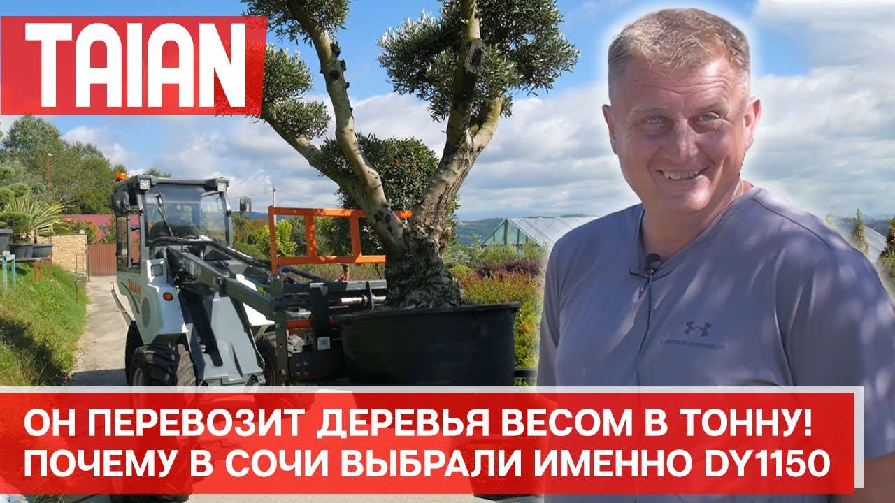 Он перевозит деревья весом в тонну! Почему в Сочи выбрали именно TAIAN DY1150