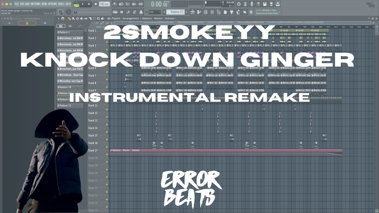 2smokeyy - Knock Down Ginger | FL Studio Instrumental Remake | Reprod @ErrorBeats