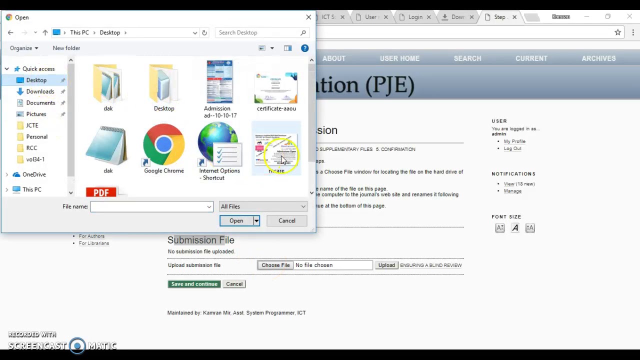 How to submit your article using online journal system