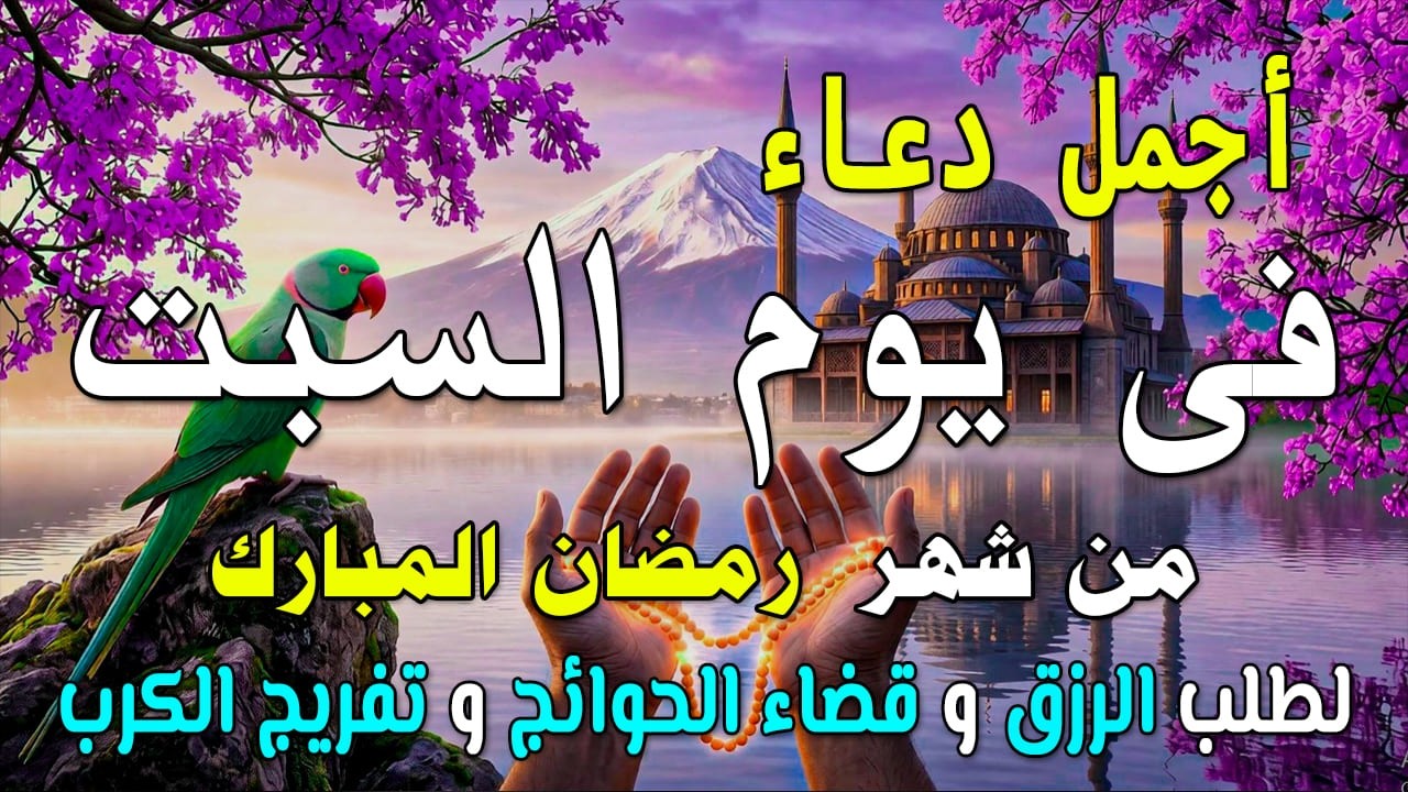 دعاء فى يوم السبت المستجاب دعاء في يوم 17 من شهر رمضان للرزق والشفاء العاجل وقضاء الحوائج 🤲(4k)