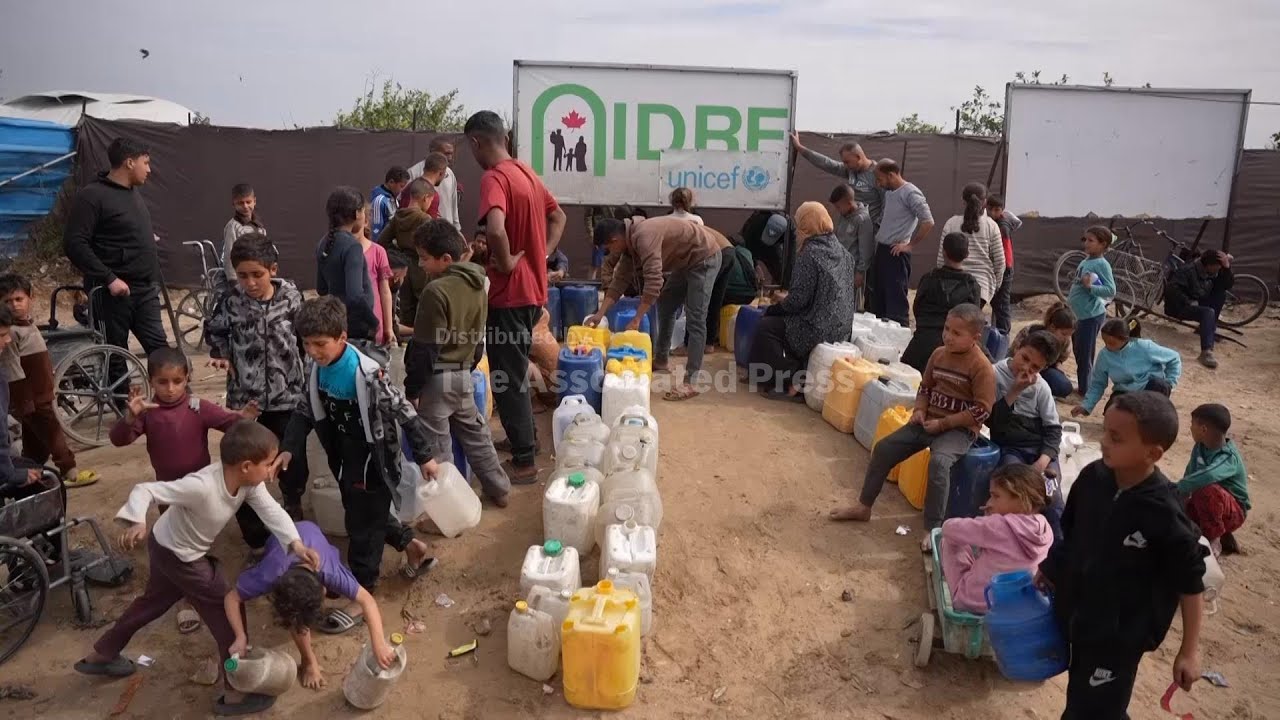 Many displaced Palestinians still relying on charity kitchens for food in Gaza
