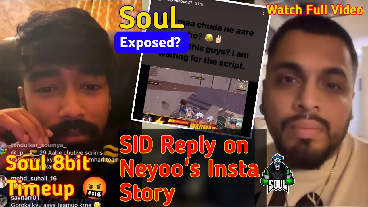 SID Reply to Neyoo | Soul 8bit Timeup 🤬 - Soul Exposed