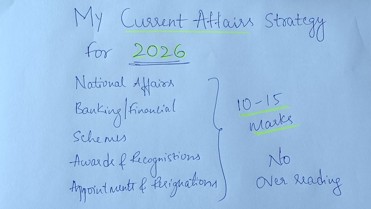 My current affairs strategy for 2026 | ibps, rrb, sbi | #banking #aspirants 
