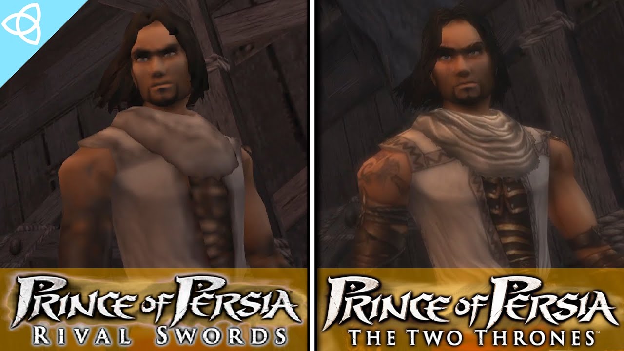 Prince of Persia: Rival Swords (PSP) vs. Prince of Persia: The Two Thrones (PC) | Side by Side