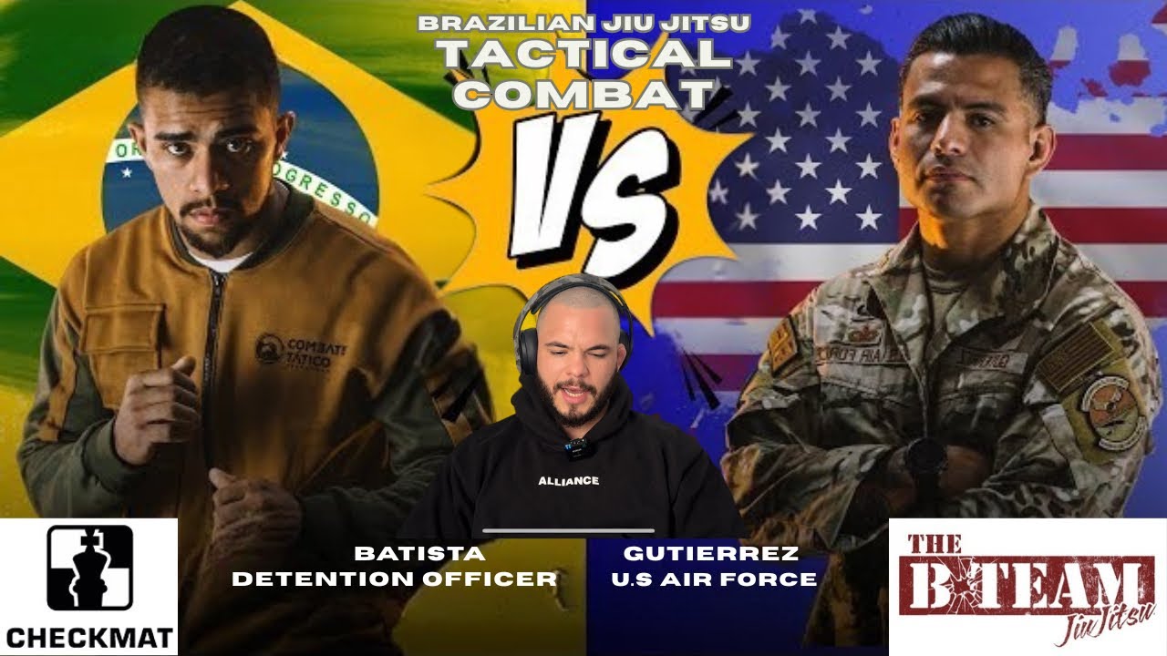 JIU JITSU U.S Air Force 🇺🇸 vs Detention Officer 🇧🇷 - Combate Tático REACT