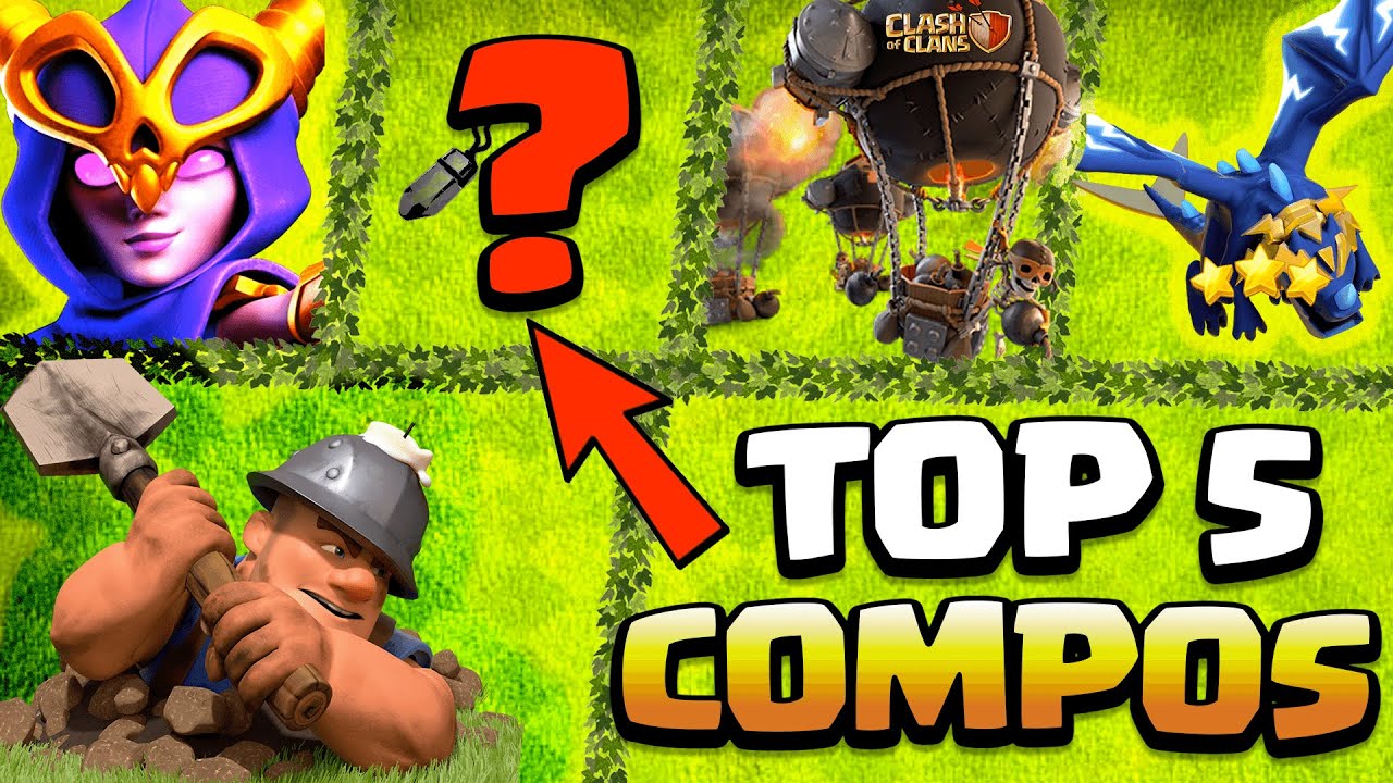 TOP 5 COMPOS Clash of Clans pour réussir LA LIGUE DE CLANS ! 💎