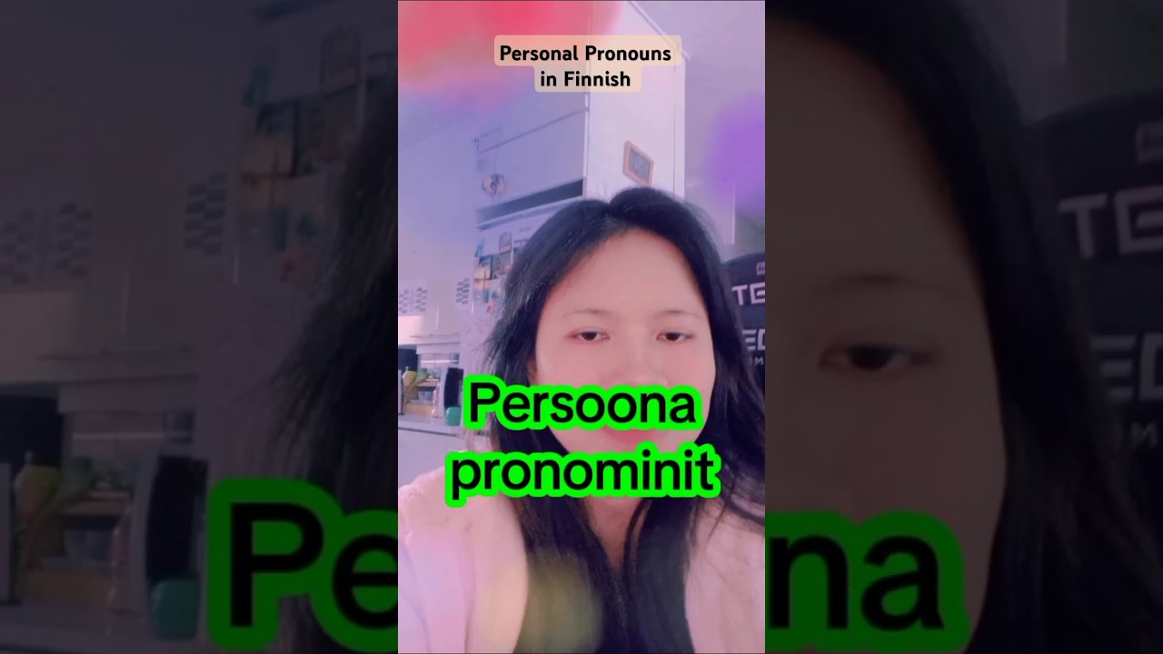 Personal Pronouns in FINNISH #beginners #finnishlanguage #myself #shorts #shortsvideo