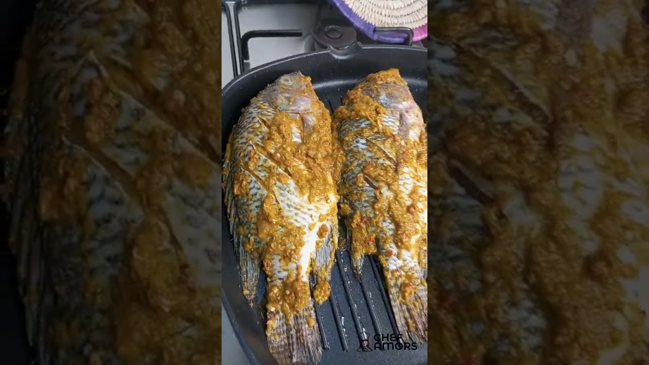 Grilled tilapia fish