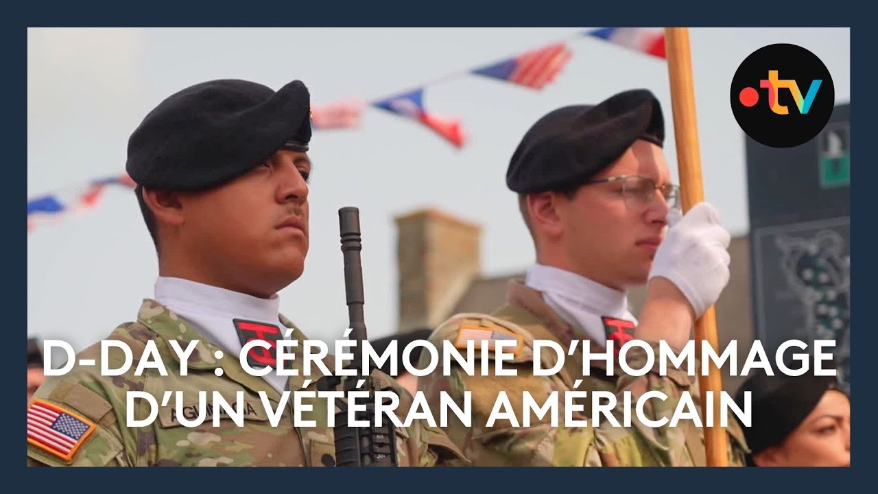 Les cendres d'un vétéran américain enterrées en Normandie lors d'une cérémonie d'hommage