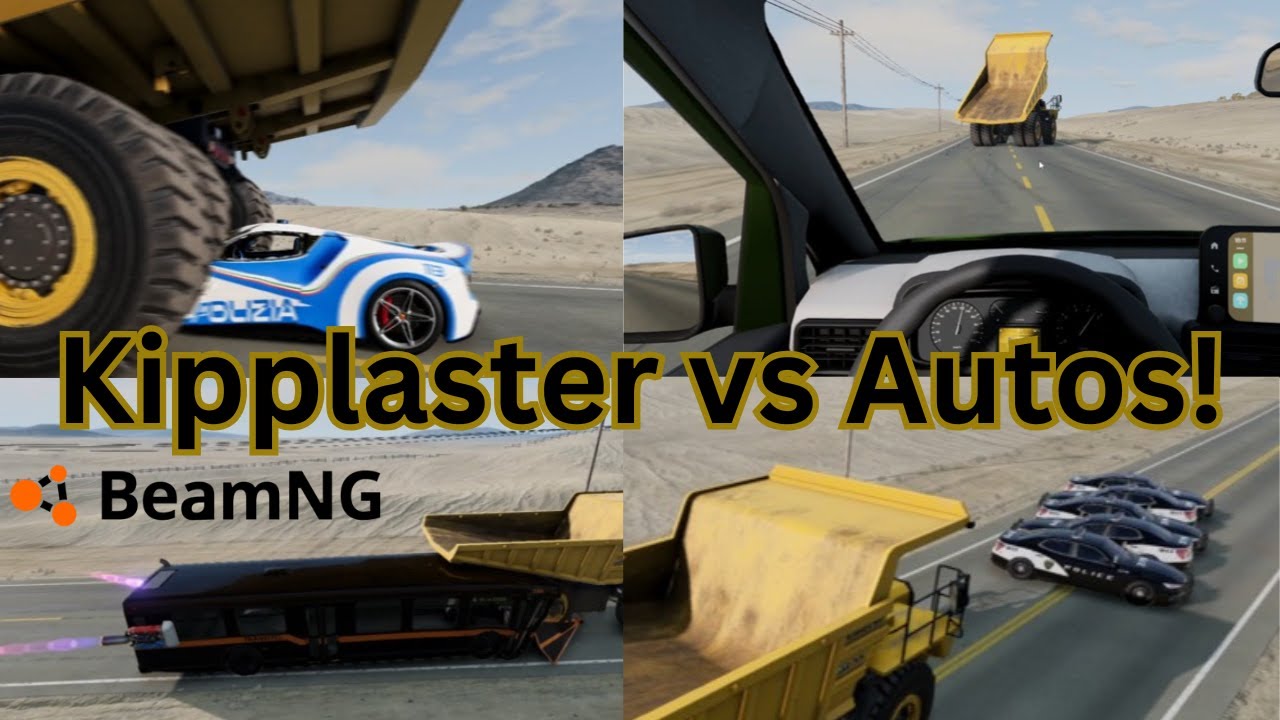 KIPPLASTER VS AUTOS! | BeamNG.drive