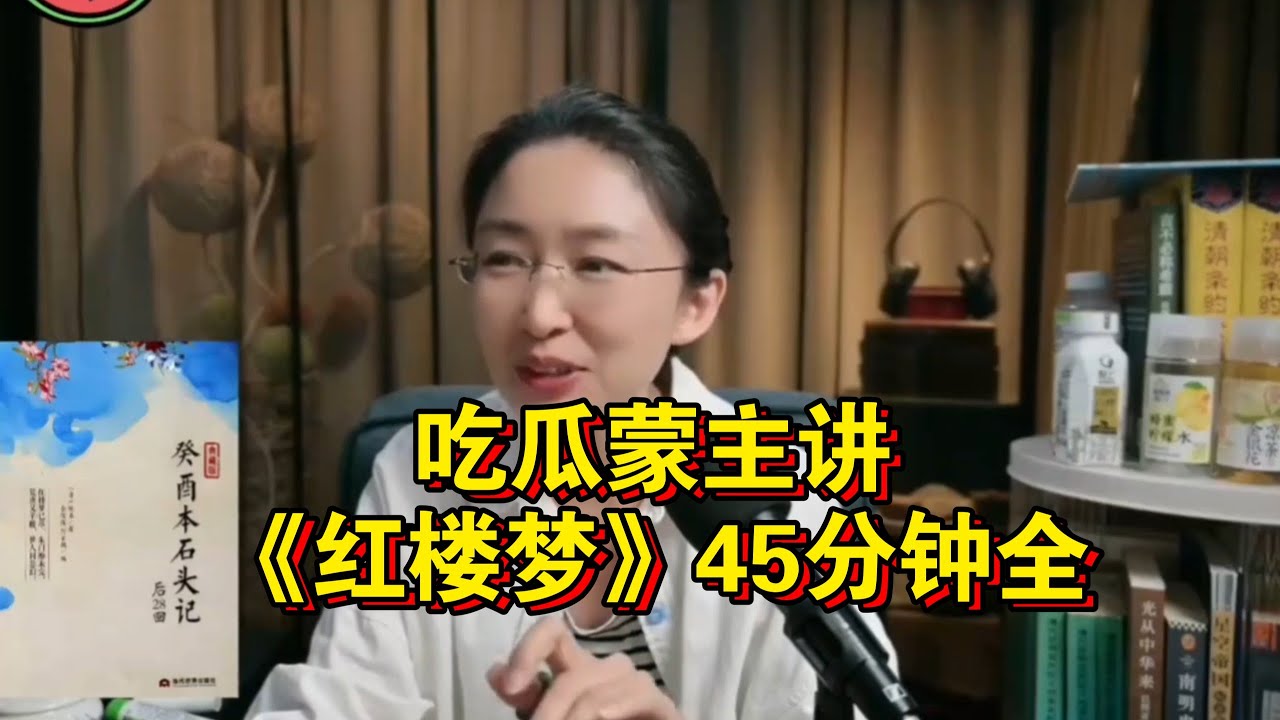精讲《红楼梦》45分钟超长分析 #吃瓜蒙主