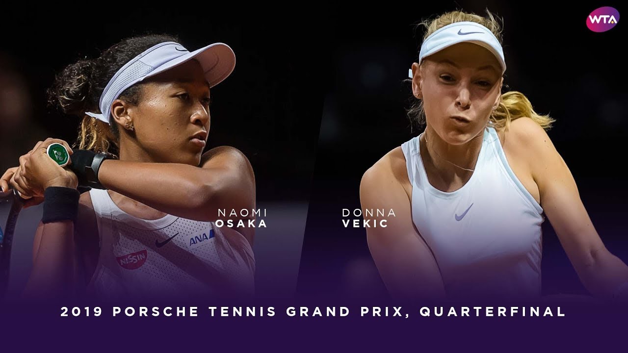 Naomi Osaka vs. Donna Vekic | 2019 Porsche Tennis Grand Prix Quarterfinal | WTA Highlights
