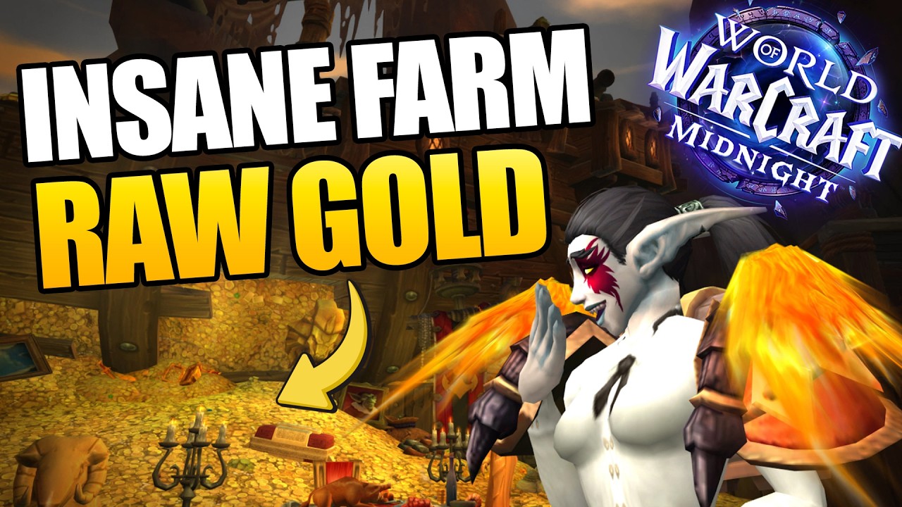 EASY RAW Gold Farm Midnight WoW