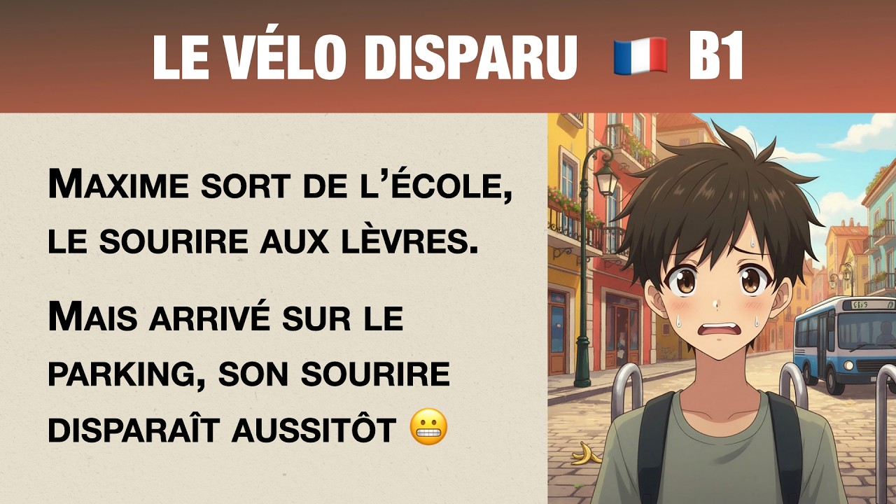 Learn French Through Stories | The Stolen Bike  (B1–B2)